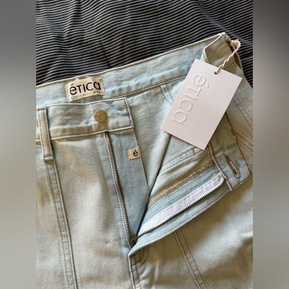 NWT Etica Darcy Culotte-Light Denim - Picture 3 of 3